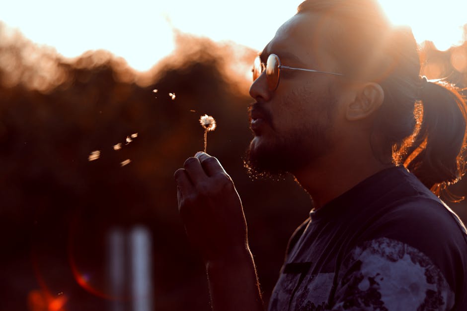 A person finding a moment of calm during a busy day.